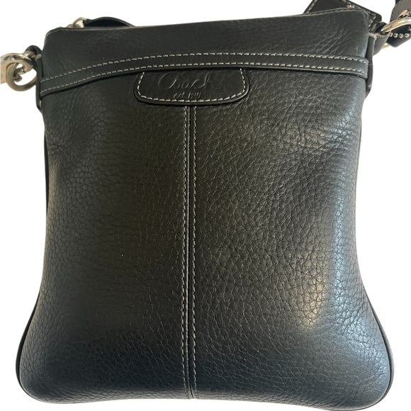 Coach Black Pebbled Leather Crossbody Bag - Picture 4 of 16